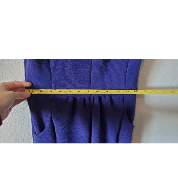 Anthropologie Maeve Dress Small Blue New w/ tags. Sleevless. Zip Close. - Picture 9 of 12